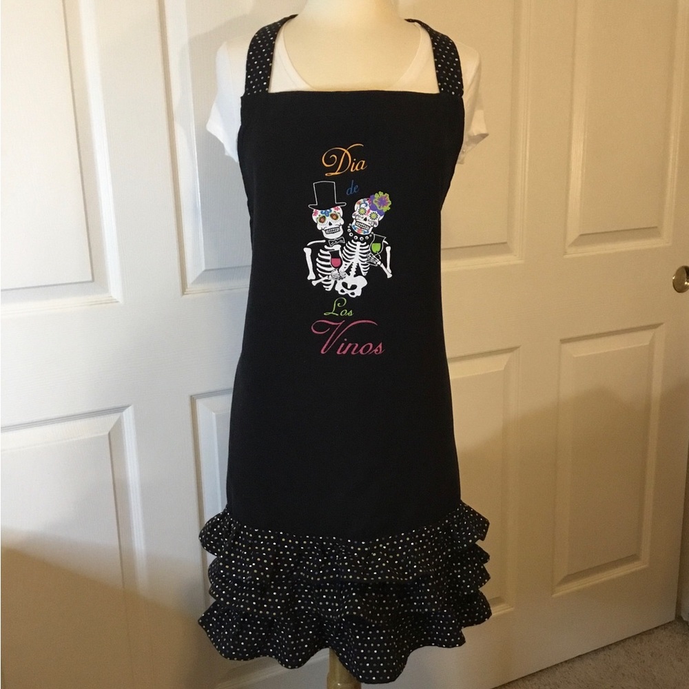Dia De Los Vinos Cotton Apron